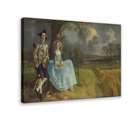 WCYB Thomas Gainsborough - Mr And Mrs Andrews Posters Prints Canvas Deco Paintings Wall Art Frame 16" L X 24" W