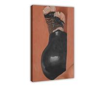 WCYB TURKEY FEATHERS AND INDIAN POT by Georgia O'Keeffe Prints Posters Canvas Deco Paintings Wall Art For Office Living Room Frame 16" L X 24" W