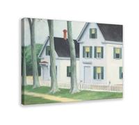 WCYB Two Puritans by Edward Hopper Prints Posters Canvas Deco Paintings Wall Art For Office Living Room Frame 16" L X 24" W