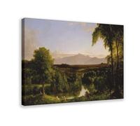 WCYB View on The Catskill-Early Autumn by Thomas Cole Prints Posters Canvas Deco Paintings Wall Art For Office Frame 20" L X 30" W
