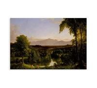 WCYB View on The Catskill-Early Autumn by Thomas Cole Prints Posters Canvas Deco Paintings Wall Art For Office Unframe 20" L X 30" W