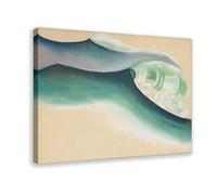 WCYB Wave by Georgia O'Keeffe Prints Posters Canvas Deco Paintings Wall Art For Office Living Room Frame 16" L X 24" W