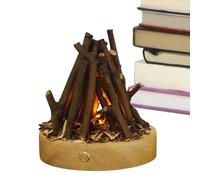 Wcybym Adjustable Fire Lamp | Fire Lamp | Fake Campfire Night Light | Led Fake Fire Pit | Touch Control Fire Lamp | Small Electric Faux Fireplace Logs Night Lights for Christmas