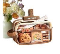 Wcybym Capybara Stationery Set for Girls - Student Stationery Set,Plush Clothes Brooch | for Students Kids Teenagers Adults Animal Lovers Collectors Artists Study Journaling Work Home Office