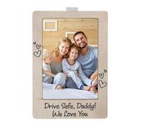 Wcybym Car Photo Holder, Car Picture Holder, Interior Decor Accessory, Easy Installation, Secure sna p Grip, 10.7x7x2.2cm For Family Travel Road Trips Lovers