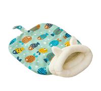 Wcybym Cat Sleeping Bag | Plush Calming Cat Bed with Tail Design | Snuggle Pet Sack Hideaway | Warm Comfortable Pet Cave | Versatile Soft Fleece Cat Bed for Cats Up to 17.6lbs for Home or Travel Use