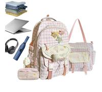 Wcybym Cute Girls Backpack Waterproof Lightweight Spacious Adjustable