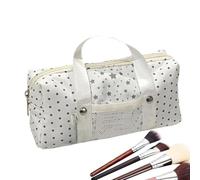 Wcybym Cute Pencil Case Large Capacity Aesthetic Dot Smooth Zipper Storage