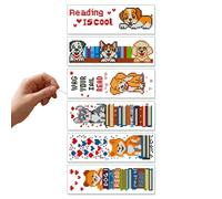 Wcybym Embroidered Bookmark | Dog Pattern Page Holder - with Instructions Embroidery Bookmarks for Book Lovers,for Men Adults Teens Kids Study Journal Planner Notebook