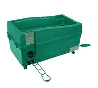 Wcybym Golf Serve Machine, Golf Swing Trainer, Golfs Club Organizer, Auto Ball Release System, Large Capacity Holder, 100 Ball Capacity Green, Indoor Outdoor Practice Range