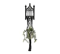 Wcybym Macrame Plant Hanger, with Boho Wooden Gothic Design, 82x15cm, Plant Hanger Macrame, Hanging Planter, Wooden Ring Top, for Living Room Hallway & Coffee Shop