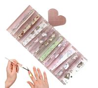 Wcybym Nail Foil Storage Case - Fingernail Sticker Storage | Nail Decal Organizer Case - for Beginners Women Girls Ladies Wives Mothers Art Students Artists Collectors Travel Home
