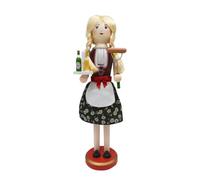 Wcybym Wooden Nutcracker Traditional Wooden Vintage Centerpieces | Decorative German Nutcracker Collectible for New Year Party Offices Living Room Kitchen Bedroom Desk Dormitory Apartment girl