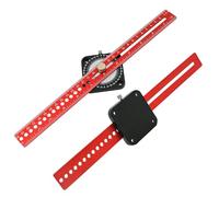 Wcybym Woodworking Ruler - Adjustable 360 Degree Compass Gauge - Line Drawing Circle Marking Tool - for Carpenter Woodworker Furniture Making Woodturning Construction Engineering