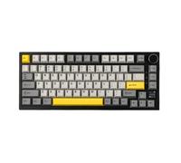 WCYsdPEyP Mechanical Keyboard AK820 Pro 75% Gasket-mounted 5.1 2.4G Wireless Wired With TFT Screen Compatible With Win(Grey)