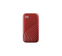WD 1TB My Passport Portable SSD, External NVMe Solid State Drive, USB-C, up to 1050 MB/s, Works with PC, Xbox and Playstation, 2-meters drop resistance, Red