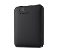 WD 2TB Elements portable external hard drive, USB 3.0 interface, portable external storage, Plug-and-Play, SuperSpeed USB 3.2 Gen 1, Formatted for PC and Mac, Black