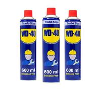WD-40 Multi-Use Lubricant Original 600ml - 3 Pack 600ml, Aerosol Spray Cans, Penetrating Oil, Rust Remover, Water Displacement & Multi-Purpose Maintenance Spray for Home, Garage and Workshop