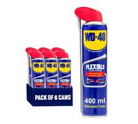 WD-40 Multi-Use Product Lubricant Spray, Flexible Smart Straw, 6 x 400ml