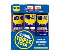 WD-40 Multi-Use Product Lubricant Spray, Smart Straw, Triple Pack 3 x 450ml | WD-40 Value Pack with Smart Straw For Wide and Precise Coverage, Displaces Moisture, Rust & Corrosion Protection on Parts