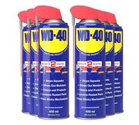 WD-40 Smart Straw 6 Pack 450ml | Multi-Use Lubricant & Corrosion Inhibitor Value Pack for Home, Garage & Workshop