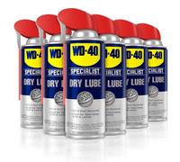 WD-40 Specialist Dry Lube with SMART STRAW SPRAYS 2 WAYS, 10 OZ [6-Pack]