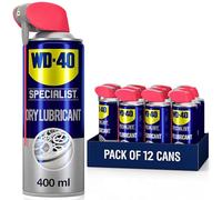 WD-40 Specialist Dry Lubricant Spray, Smart Straw, 400ml, Multipack of 12