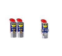 WD-40 Specialist Silicone Spray Lubricant Twin Pack - 2 x 400ml Cans & 443945 Specialist Anti Friction Dry PTFE Lubricant Smart Straw 400 ml