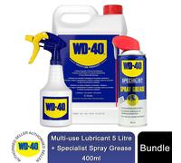 WD-40 Specialist Spray Grease 400ml + Multi-Use Lubricant 5L