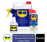 WD-40 Specialist White Lithium Grease 400ml + Multi-Use Lubricant 5L