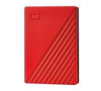 WD 4TB My Passport portable external storage, external hard drive, USB 3.0, portable HDD with software for device management, backup and password protection, works with PC, Xbox &Playstation, Red