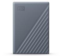 WD 4TB My Passport Works with USB-C, portable external hard drive, USB 3.2 Gen 1, software for device management, backup, password protection, Works with PC, Mac, Chromebook, Gaming Consoles, Grey