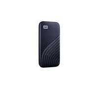 WD 500GB My Passport Portable SSD, External NVMe Solid State Drive, USB-C, up to 1050 MB/s, Works with PC, Xbox and Playstation, 2-meters drop resistance, Midnight Blue