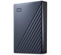 WD 5TB My Passport Ultra, portable external storage, external hard drive, software with defense against ransomware, backup and password protection, Works with PC, Xbox S|X, PS5, PS4, Midnight Blue