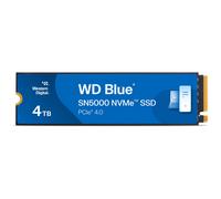WD Blue SN5000 4TB SSD, M.2 2280 NVMe SSD, Read speeds up to 5500 MB/s, PCIe Gen4, nCache Technology, Free Acronis True Image data migration software
