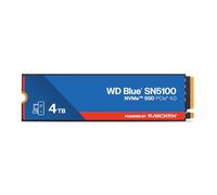WD Blue SN5100 NVMe SSD 4TB (Up to 6,900 MB/s read speeds, M.2 2280, PCIe Gen 4.0, nCache 4.0, SANDISK 3D CBA NAND technology, Acronis True Image data migration software) POWERED BY SANDISK