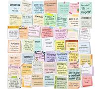 WD&CD 100 Pcs Reminders Motivational Stickers Inspirational Positive Stickers Waterproof Mental Health Sticker Affirmation Sticker for Water Bottle Laptop Phone Case Scrapbook Scrapbooking Journal