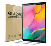 WD&CD 2 Pack Screen Protector Compatible with Samsung Galaxy Tab A 10.1 2019,Tempered Glass Film Replacement for SM-T515/SM-T510【Anti Scratch 】【Anti Bubble】【High Definition】