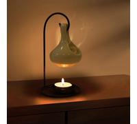 WD&CD Hanging Cauldron Wax Melt Essential Oil Burner, Aromatherapy Holder Candle Scented Diffuser Home Bedroom Decor, White