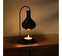 WD&CD Hanging Cauldron Wax Melt Essential Oil Burner, Essential Oils and Fragrance Scented Melter, Aromatherapy Holder Candle Scented Diffuser Home Bedroom Decor, Black