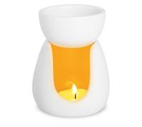 WD&CD Wax Melt Burner Wax Burner, Ceramic Oil Burners Aromatherapy Holder Candle Scented Diffuser Home Bedroom Decor, White