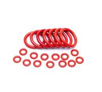 WD,CS 3.55mm,Red Color Silicone Rubber O-RING VMQ Sealing Rings Repair Skeleton Oil Gasket Washer Inner Diameter 3-75MM(4x3.55(100pcs))