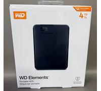 WD Elements SE Portable Hard Drive - 4 TB, Black, Black