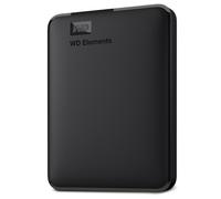 WD 6TB Elements portable external hard drive, USB 3.0, portable external storage, Plug-and-Play, SuperSpeed USB 3.2 Gen 1, Formatted for PC and Mac, Black
