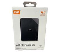 WD Elements SE Portable Hard Drive - 4 TB, Black, Black