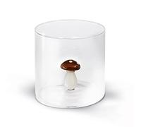 WD Lifestyle Borosilicate Glass Tumbler in Gift Box. Capacity: 250 ml. Figure: Mushroom