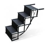 WD-ll Foldable Dog Stairs for Car 4-Step Portable Dog Ramps | For Senior Dogs, Puppies, SUV, Truck, Couch