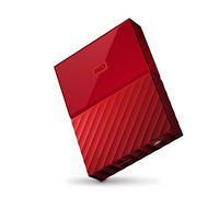 WD My Passport 4 TB Portable Hard Drive and Auto Backup Software for PC, Xbox One and PlayStation 4 - Red