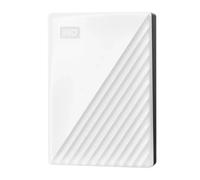 WD My Passport 5TB Portable External HDD - USB 3.2, White, Password Protection