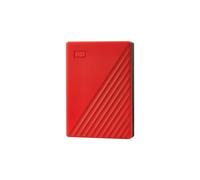 WD My Passport Portable Hard Drive - 4 TB, Red
